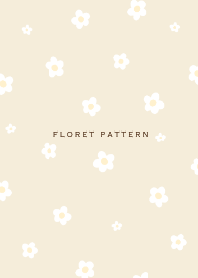 Floret Pattern  - 02-03 Beige Red Ver.i