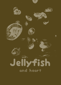 Jellyfish & heart Gun metal