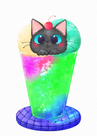 Soda and Cat (Black)