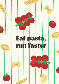 Eat pasta, run faster!