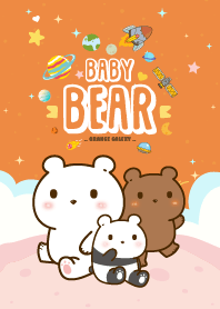 Baby Bears Galaxy Orange