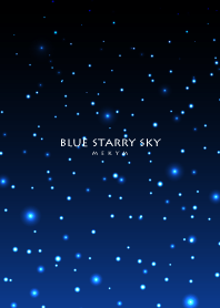 blue starry sky.