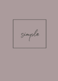simple cursive /dustycolor