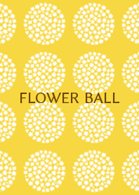 FLOWER BALL -yellow-