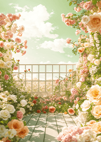 Landscape Photo-balcony Flowers 1.5