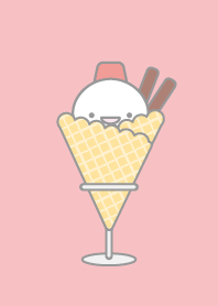 11: Ice Cream: Red Snowman