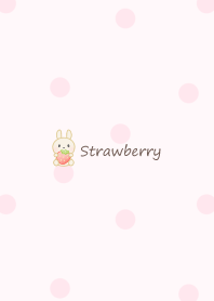 Small Rabbit and Ichigo -pink- dot