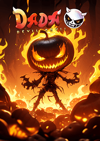 DADA Fire pumpkin head [Halloween]