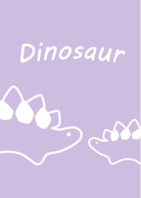 可愛恐龍劍龍主題 - 粉紫色