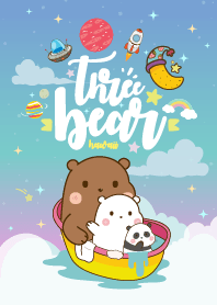 Bear Space Galaxy Blue Hawaii