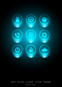 SKY BLUE LIGHT ICON THEME 2