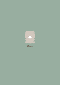 Cute Bear Dull Moss Green Brown