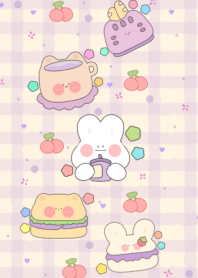 Rabbit eats milk tea2