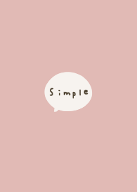 Pink beige simple handwritten design.