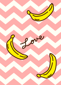 Banana - pink zigzag-joc