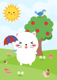 Love Little White Cat Theme