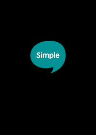 The Simple Speech bubble Black No.2-05