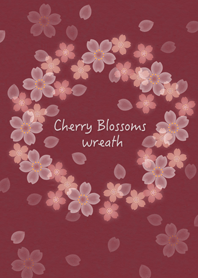 Cherry Blossoms wreath (russet)