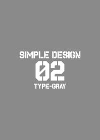 シンプルデザイン02（グレー）