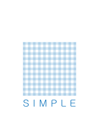 SIMPLE CHECK(white blue)V.1