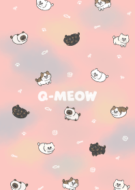 Q-meow3 / water color coral