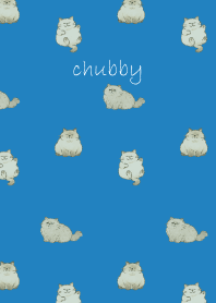 Chubby Cat4 on blue