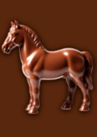 午年に♥チョコレートの馬