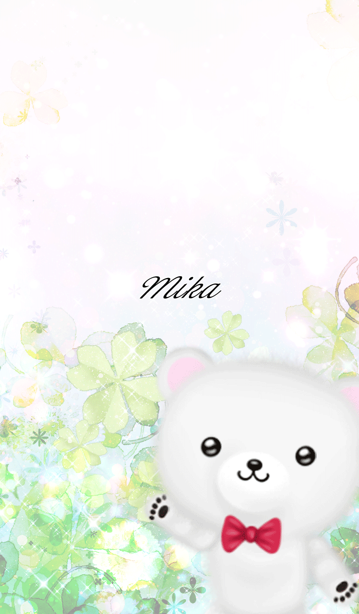 Mika Polar bear Spring clover
