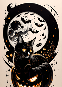 halloween cat 5aA6B1