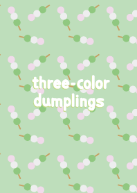Dango Three-color dumpling green