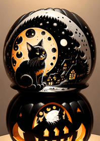 halloween cat fA1B1E