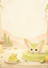 Lime Fennec Yuzu Jelly Desert