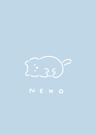 แมวนอนราบ / aqua white