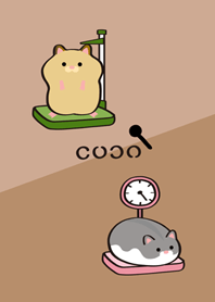 Hamster health check!(milk tea color)