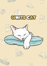 whitecat1 - pale yellow