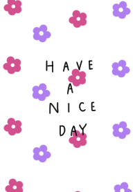 Pink and purple floral pattern.