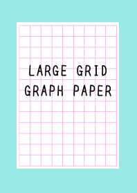LARGE PINK GRID GRAPH PAPER-BLUE GREEN