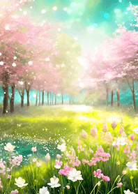 優美な春の風景の着せかえ(Spring-742)