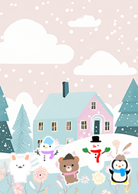 可愛い北欧風着せかえ(Winter-907)