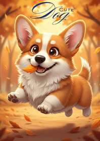 Autumn Corgi Joy