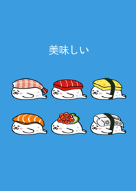 Lazy SealTroop.small sushi(Sunny blue)