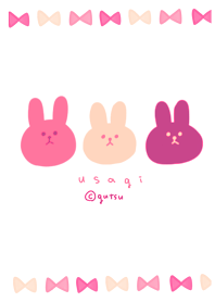 Strawberry milk color rabbit.