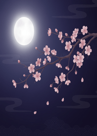 夜桜月華 -和モダン夢景色-