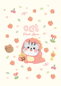 I am Cat Dino : Peach Lover
