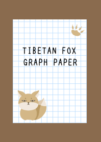 TIBETAN FOX GRAPH PAPER/BROWN