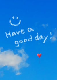 Have a good day! ~In the blue sky – Thème LINE | LINE STORE
