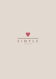 -Dusky Beige- SIMPLE HEART 12