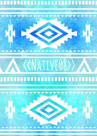 Native pattern8-BLUE-