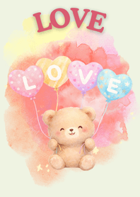 หมีน้อยกับลูกโป่งเลิฟ