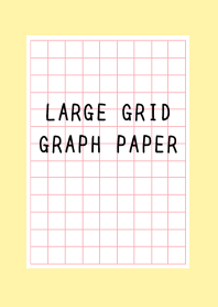 LARGE RED GRID GRAPH PAPER-LIGHT YELLOWj